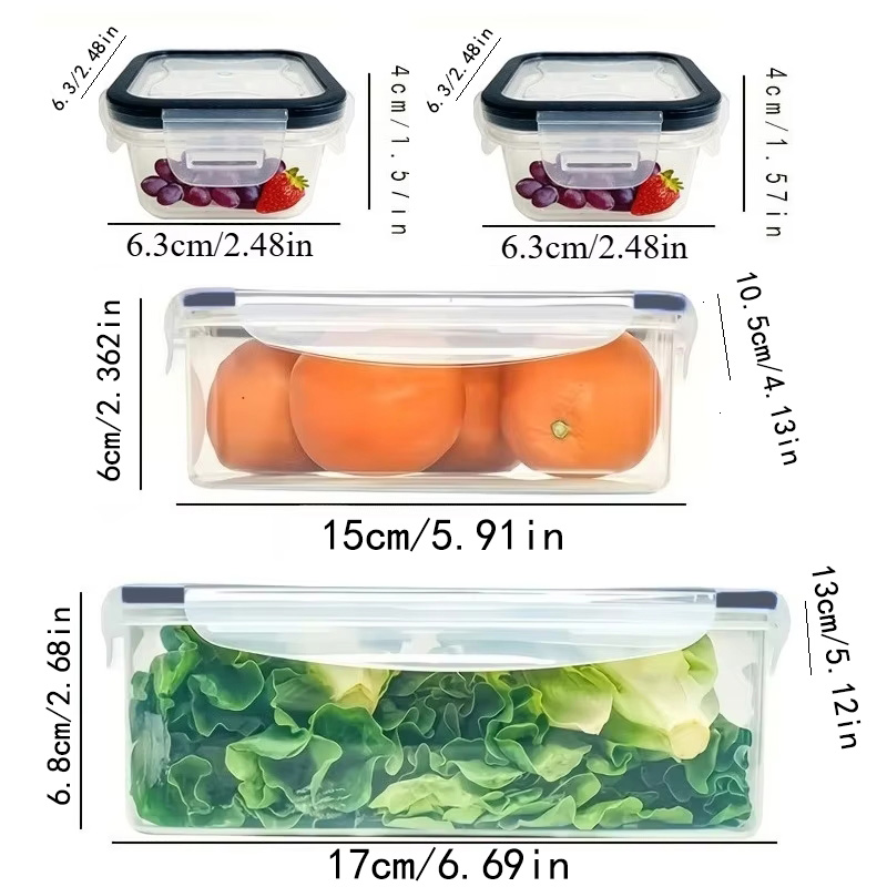 8Pcs 용기 4개 뚜껑 4개 세트 주방 밀폐용기 플라 - Health Wellness Lifestyle 리뷰 및 가격