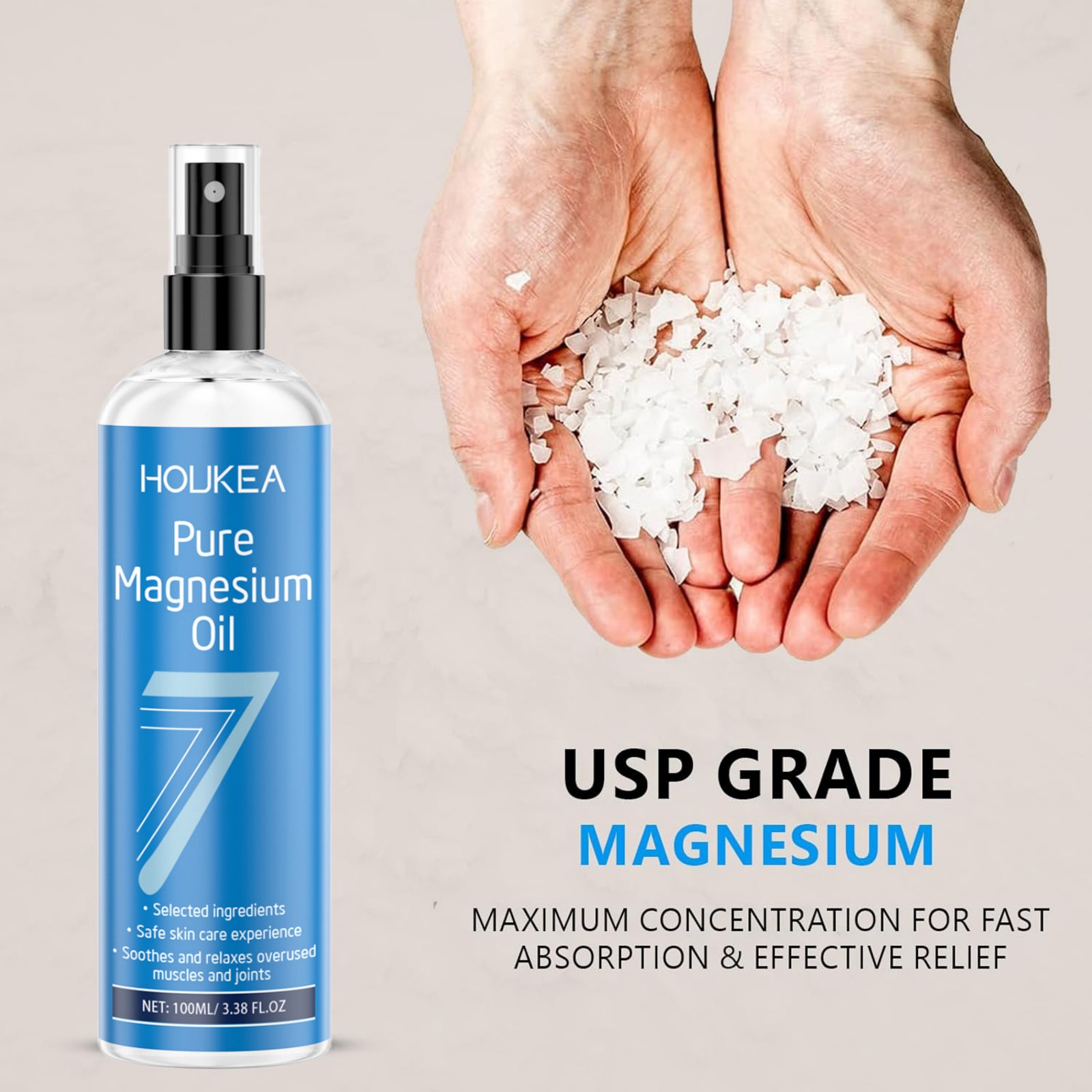 순수 마그네슘 오일 스프레이 100ml, 피로한 근육  - Bath Salts Magnesium 리뷰 및 가격
